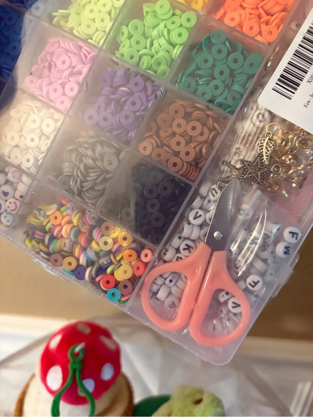Plushgoals Wawa Toadstool and Prince Frog Plush and a New Jewerly Clay Bead Set